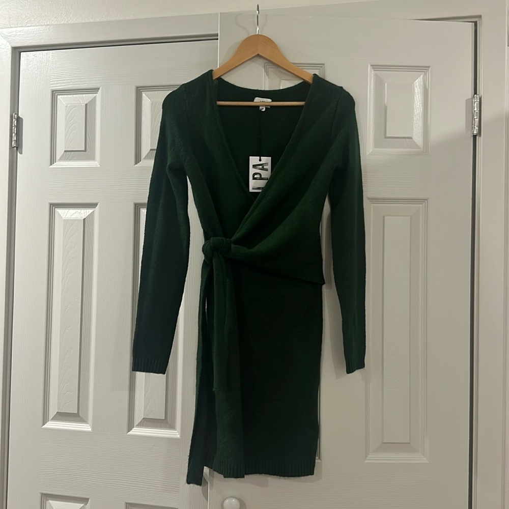 NWT soft green sweater dress